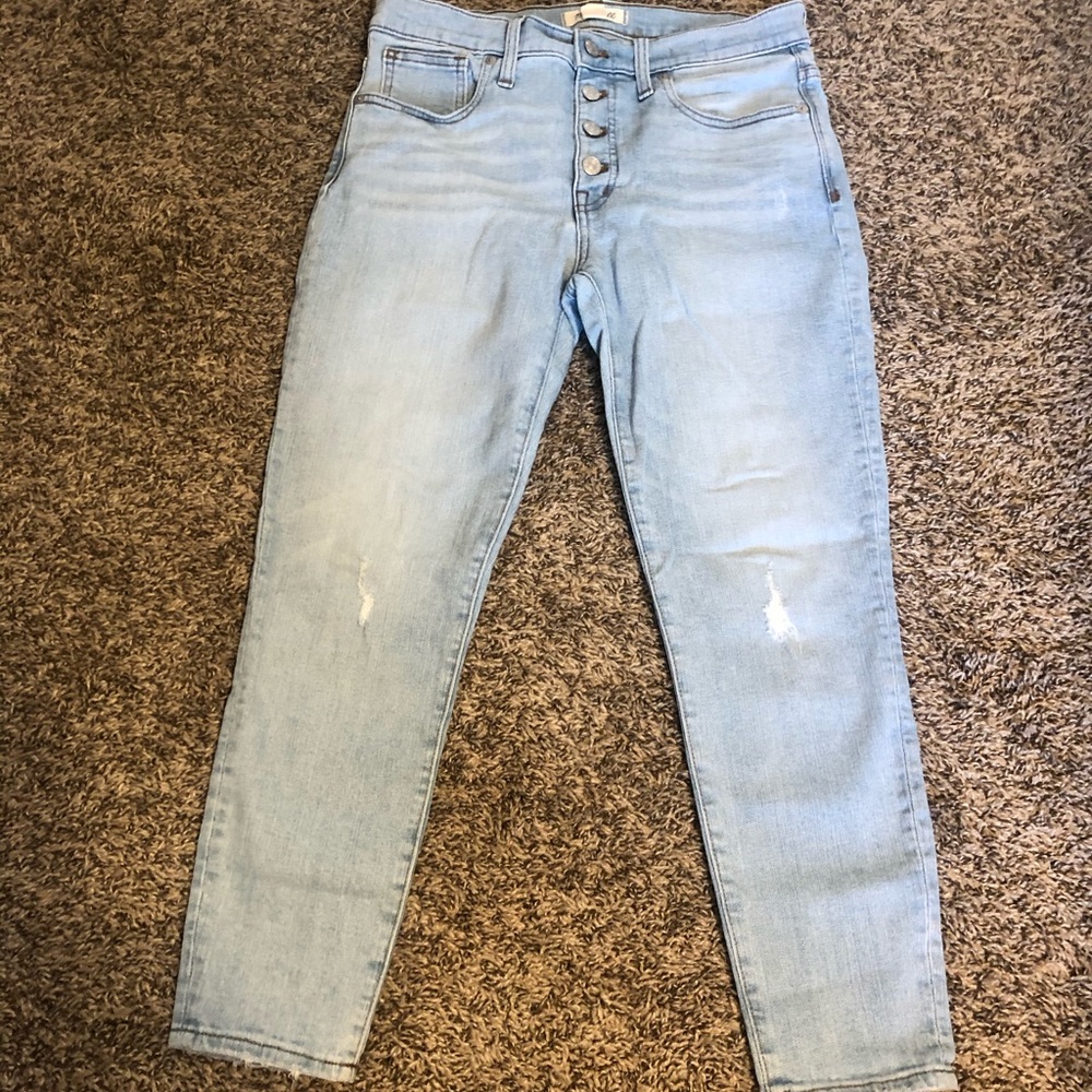 Madewell distressed high waisted jeans